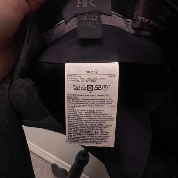 🆕Banana Republic Monogram Tuxedo pants, size 38/32 - Picture 2 of 5